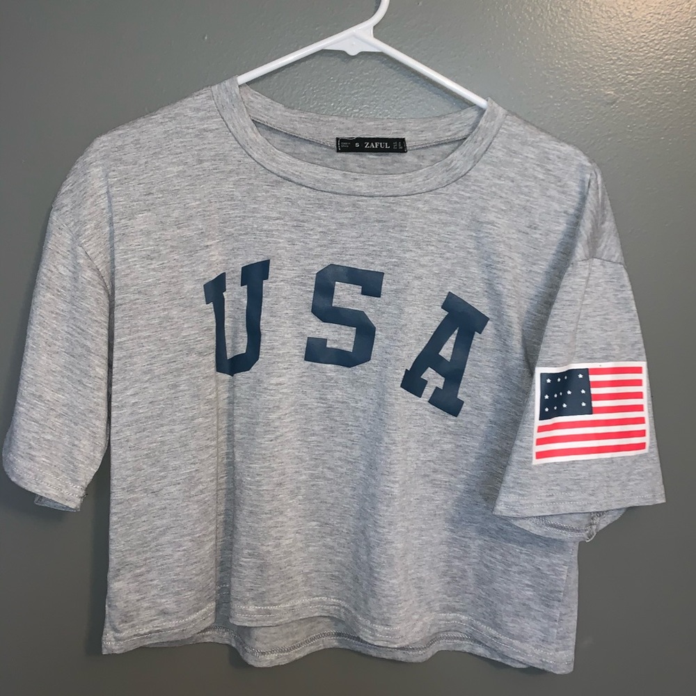 USA cropped t-shirt